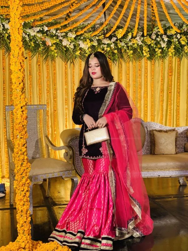 Embroidered 3 Piece Lehenga-002 - Image 6
