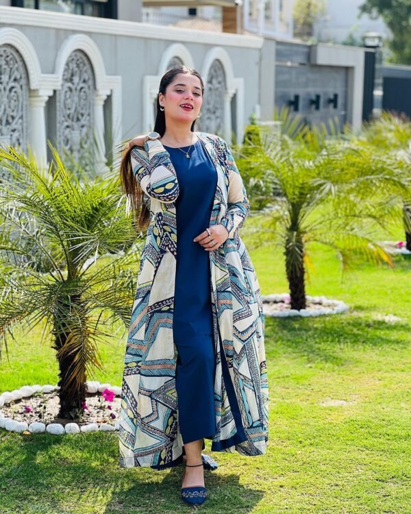 Lawn 3 Piece Gown Suit