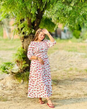 Printed Linen Frock