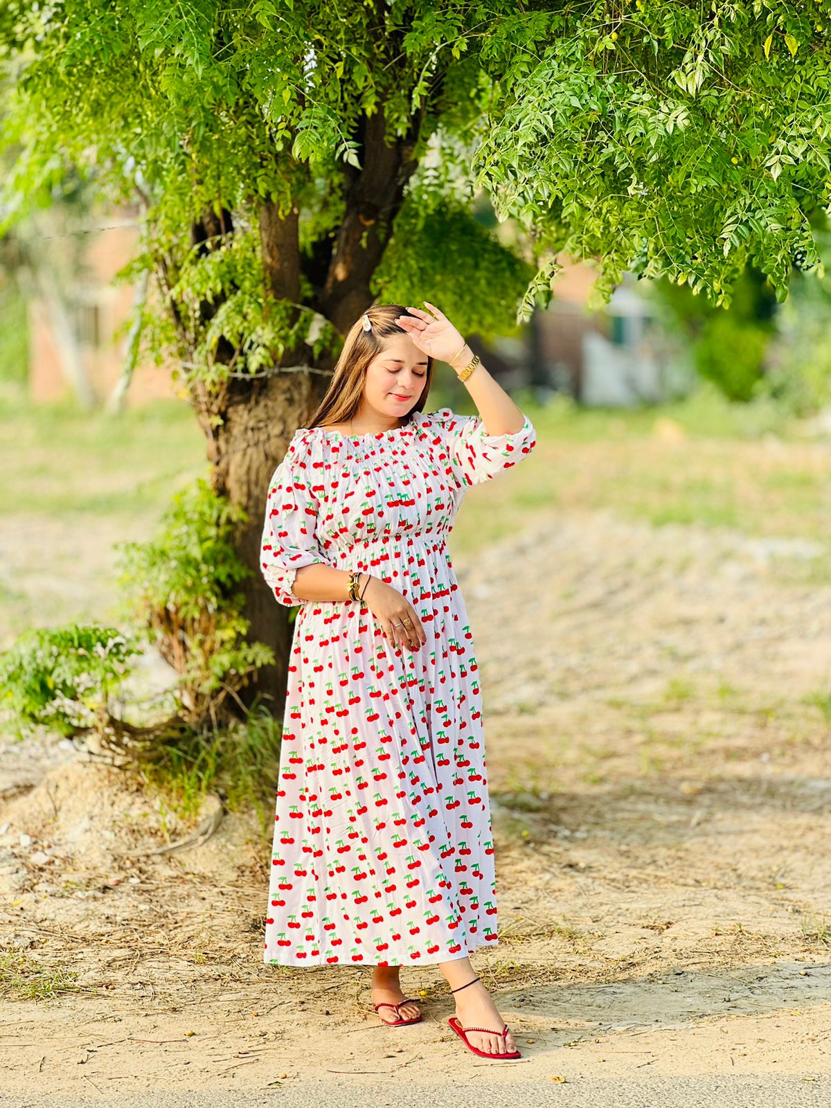 Printed Linen Frock