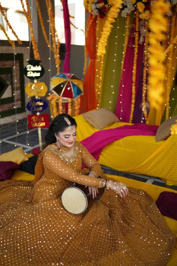 Mirror Work Chiffon Frock - 270 - Image 3