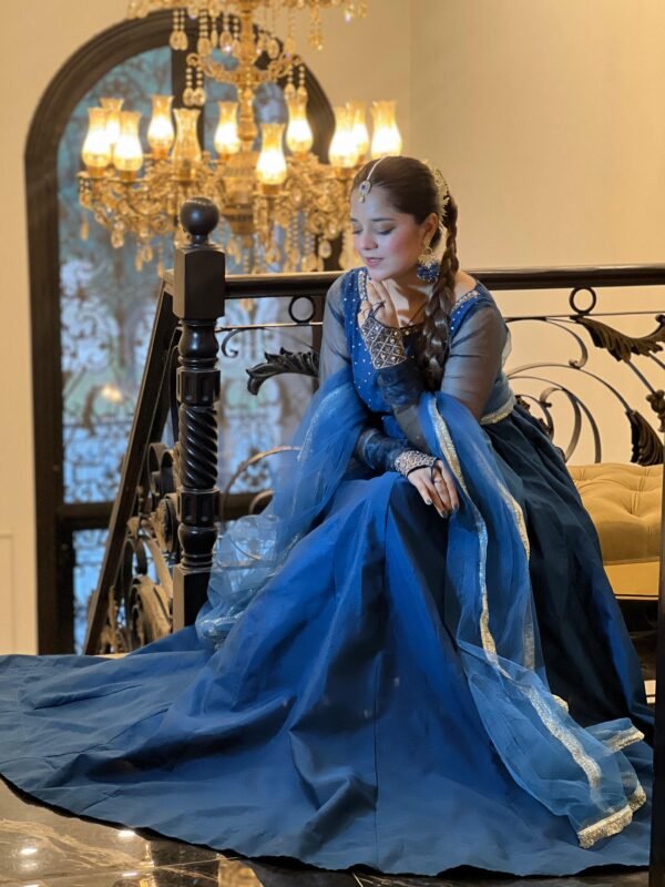 Raw Silk Hand Work Frock