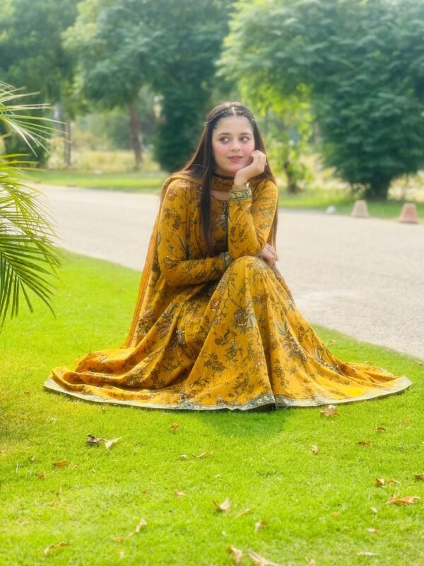 2 Piece Printed Lawn Frock - 279 - Image 2