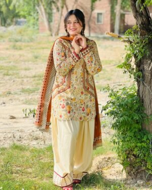 3 Piece Printed Lawn Suit