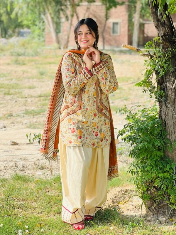 3 Piece Printed Lawn Suit