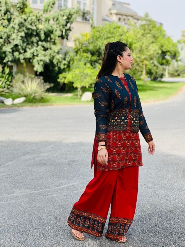 3 Piece Printed Lawn Suit  - 283 - Image 3