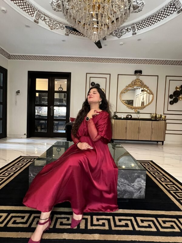 2 Piece Silk Frock - 286