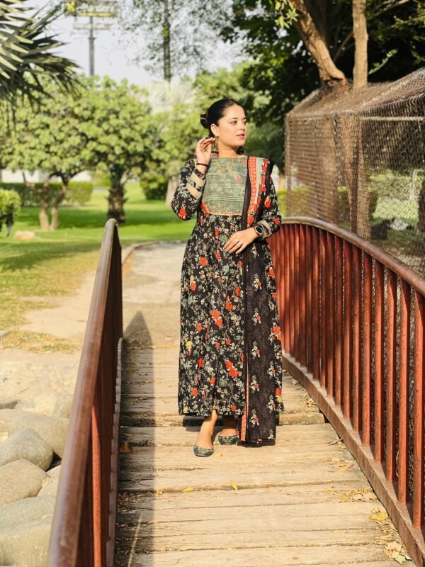 Printed 2 Piece Lawn Frock