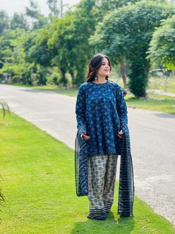 3 Piece Printed Lawn Suit - 275 - Image 5