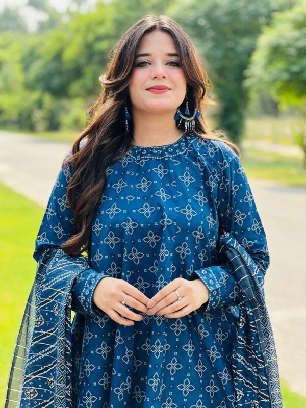 3 Piece Printed Lawn Suit - 275 - Image 4
