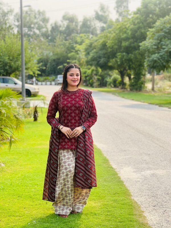 3 Piece Printed Lawn Suit – 285 - Image 2