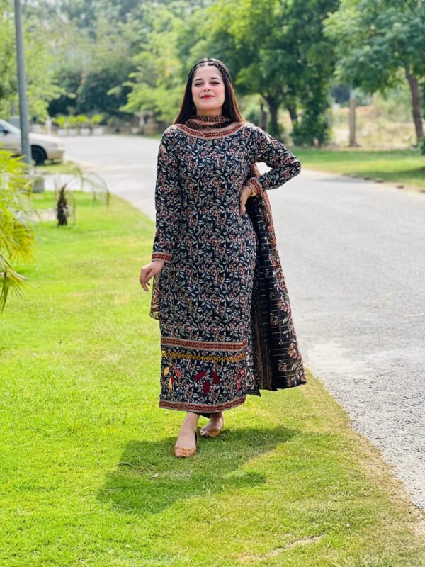 3 Piece Printed Lawn Suit - 294