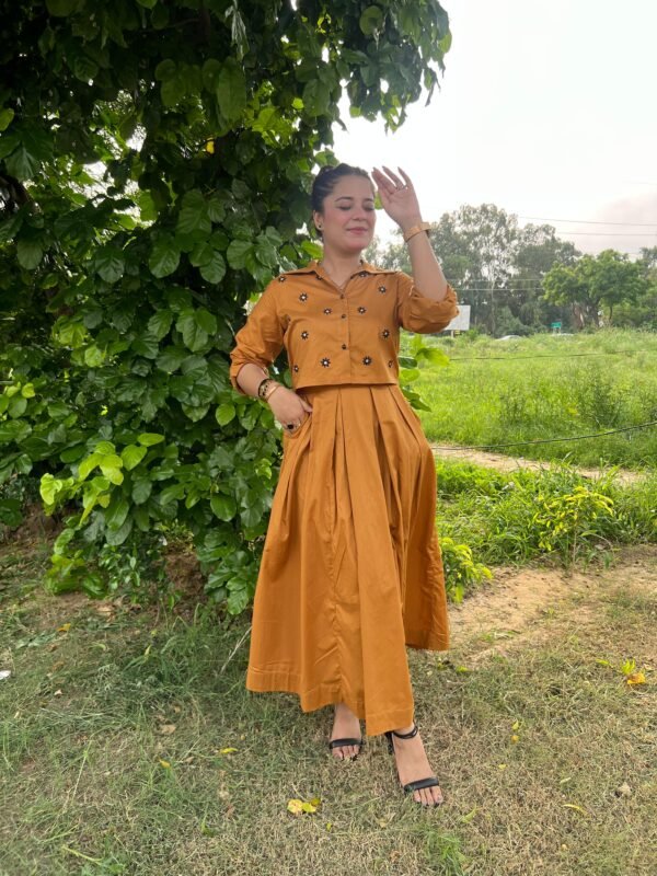 Embroidered 2 Piece Cotton Suit - 305 - Image 5
