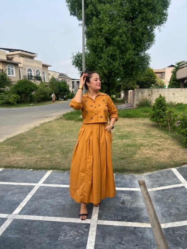 Embroidered 2 Piece Cotton Suit - 305 - Image 4