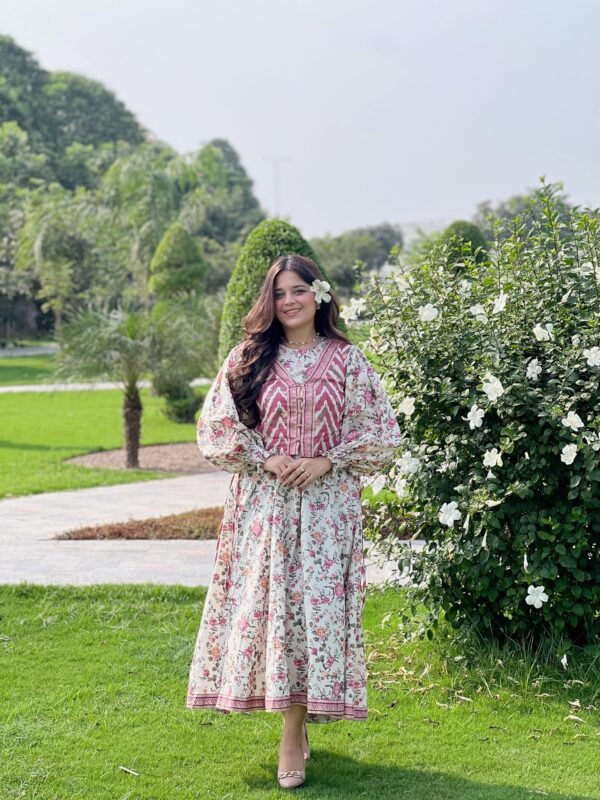 2 Piece Printed Khaddar Suit - 318 - Image 5