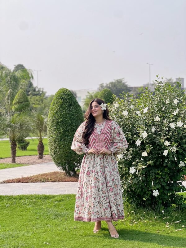 2 Piece Printed Khaddar Suit - 318 - Image 2