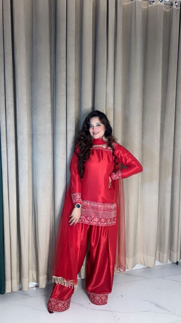 Indian Silk 2 Piece Suit - 324 - Image 2