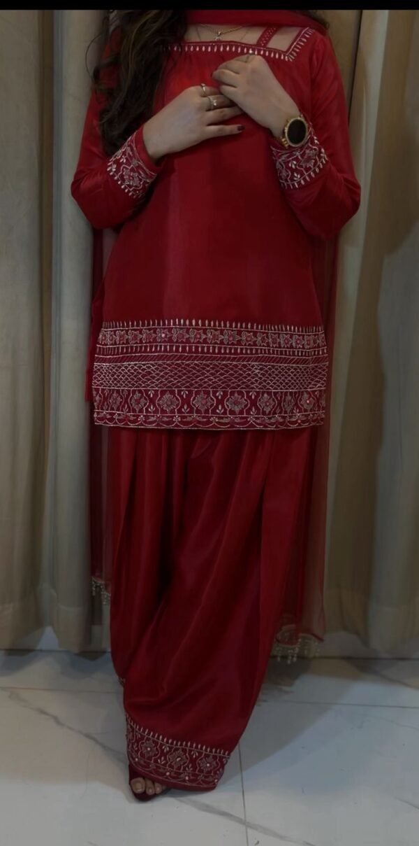 Indian Silk 2 Piece Suit - 324 - Image 4
