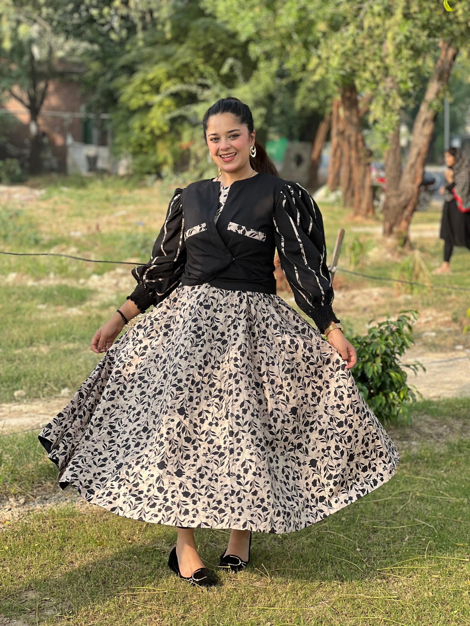 2 Piece Printed Cotton Suit - 338 - Image 2