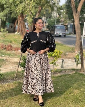 2 Piece Printed Cotton Suit - 338