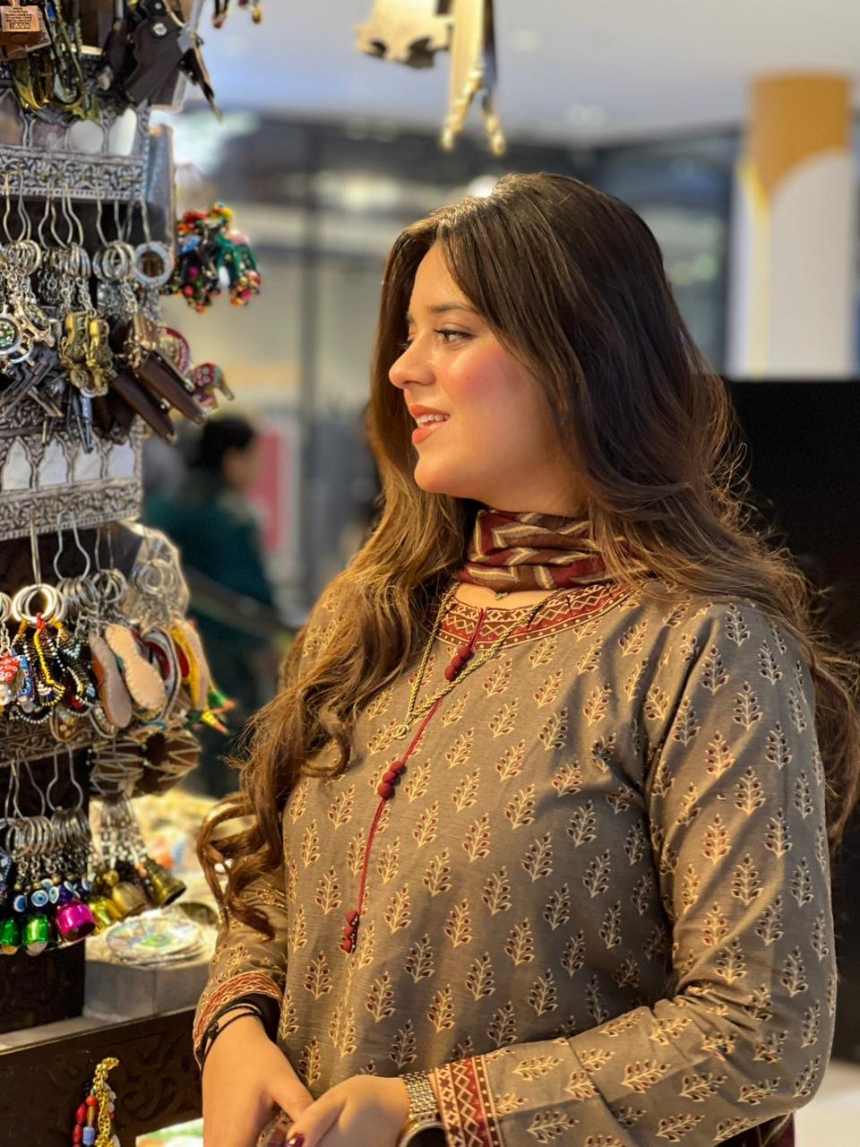 3 Piece Printed Khaddar Suit - 343 - Image 4