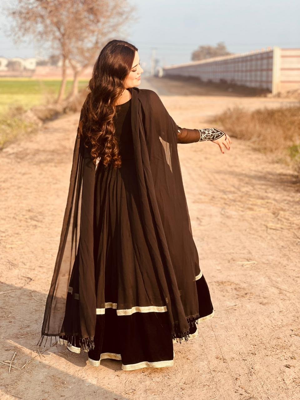 1pc Chiffon Frock - 351 - Image 4