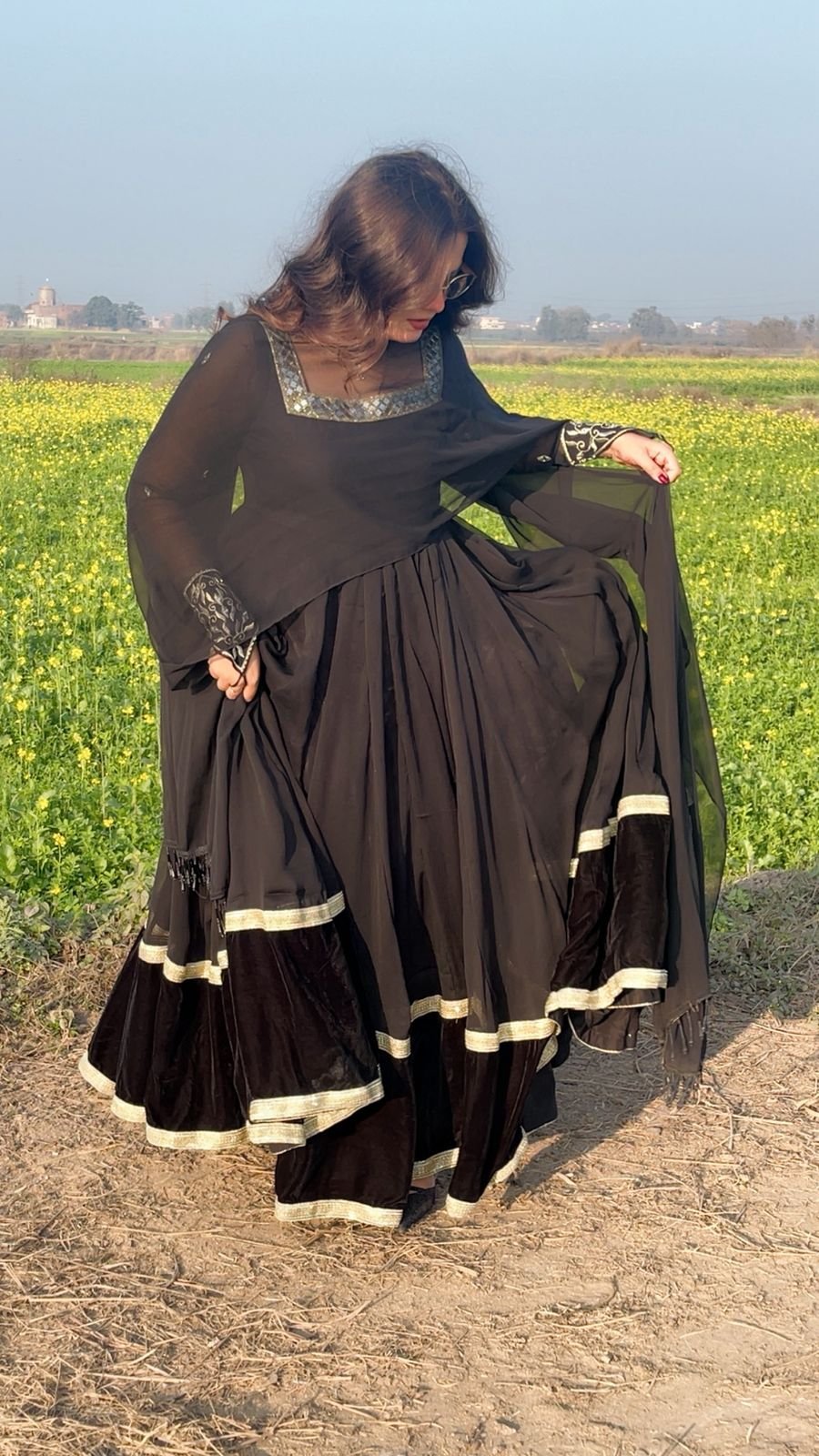 1pc Chiffon Frock - 351 - Image 2