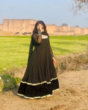 1pc Chiffon Frock - 351