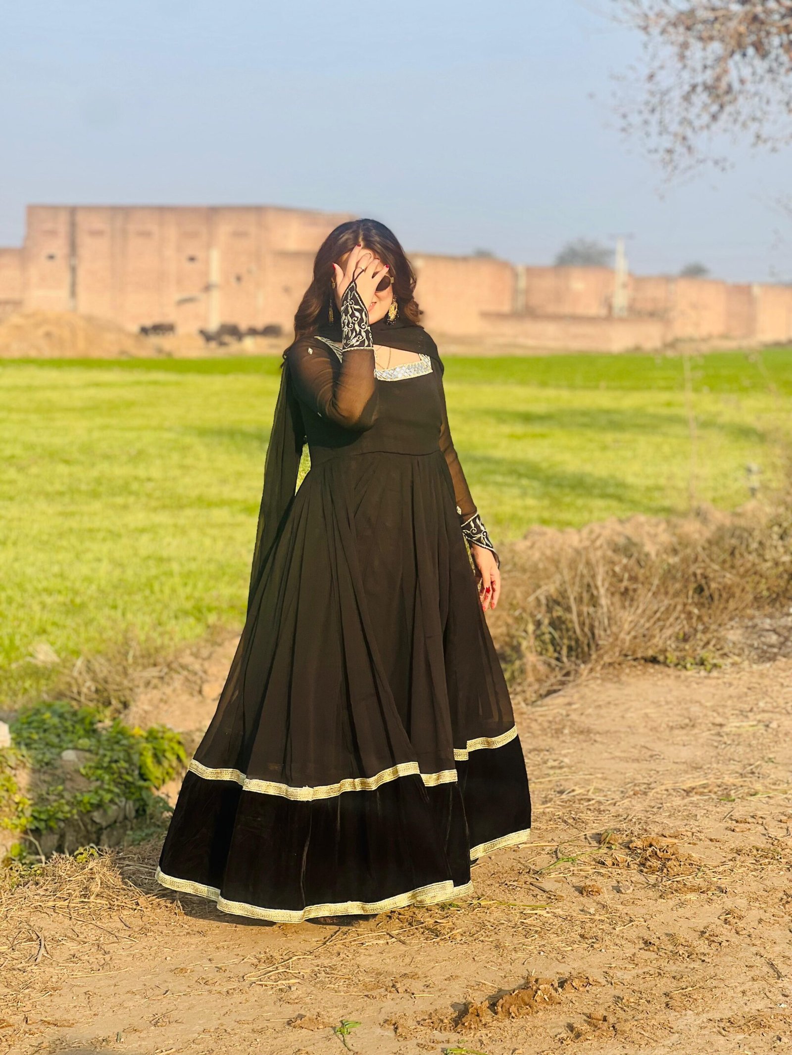 1pc Chiffon Frock - 351