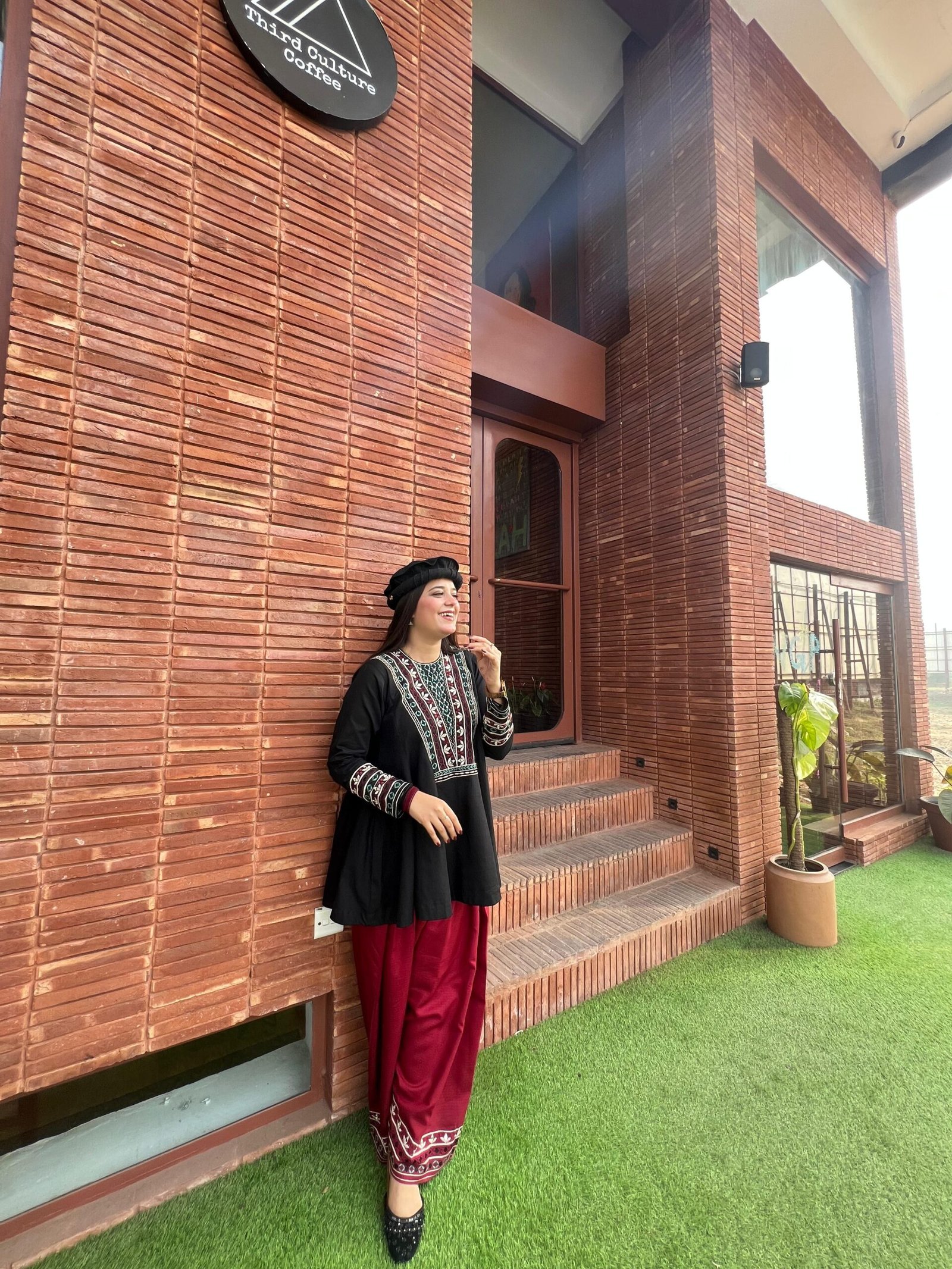 2 Piece Embroidered Khaddar Suit - 352 - Image 3