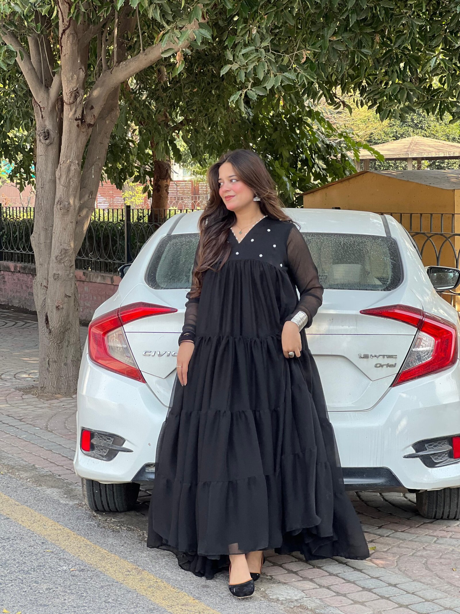 1pc Chiffon Frock - 356 - Image 2