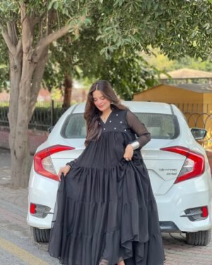 1pc Chiffon Frock - 356