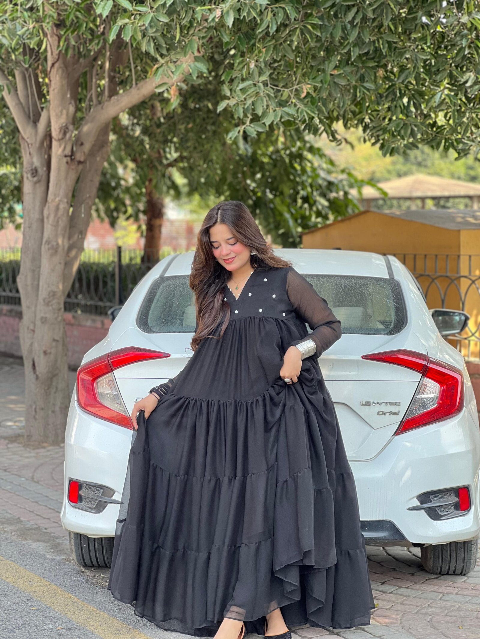 1pc Chiffon Frock - 356