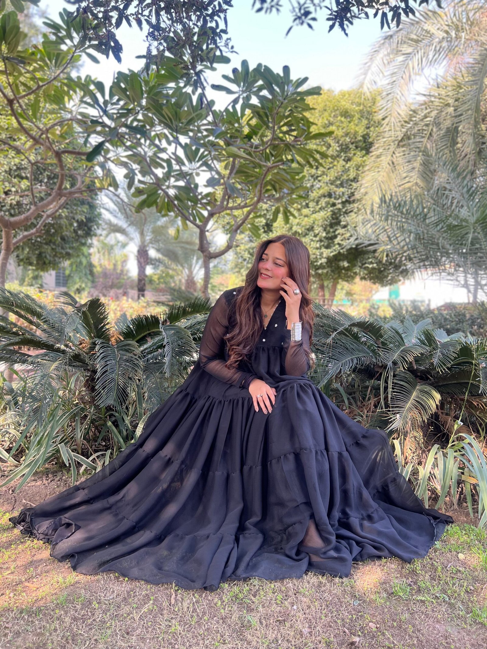 1pc Chiffon Frock - 356 - Image 3