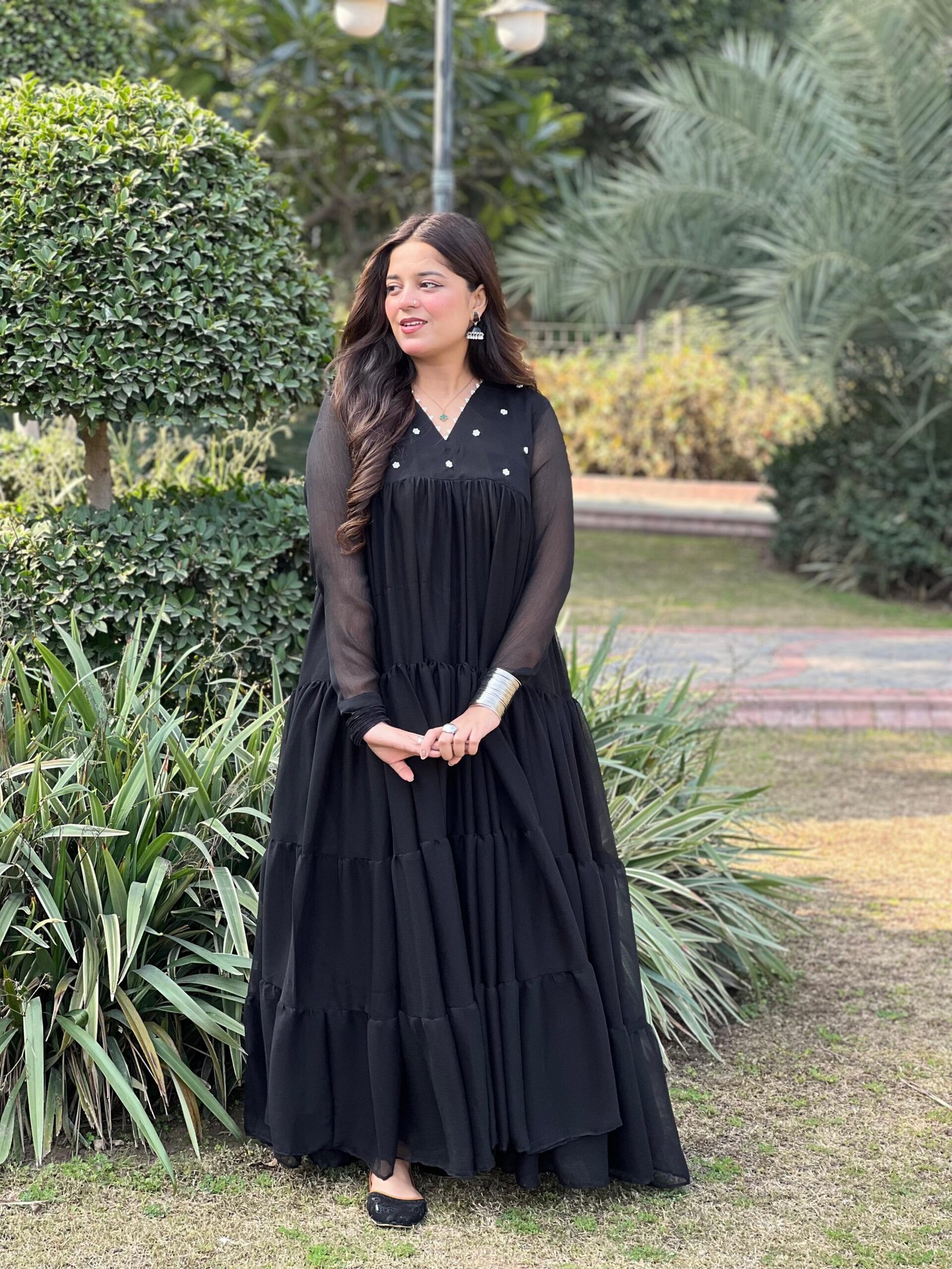 1pc Chiffon Frock - 356 - Image 4