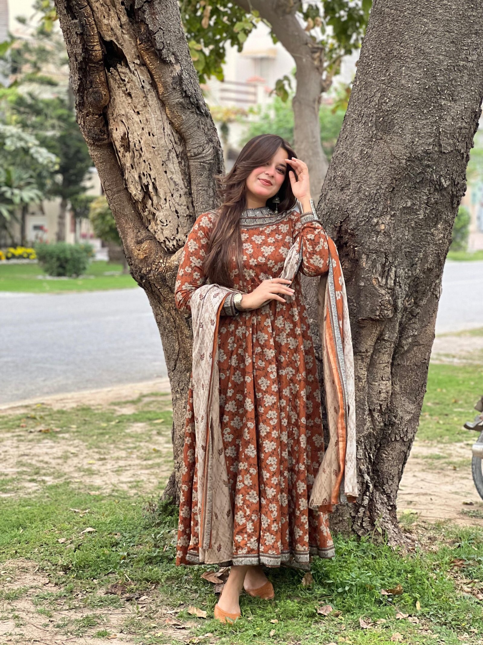2 Piece Printed Lawn Suit - 371 - Image 2