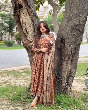 2 Piece Printed Lawn Suit - 371