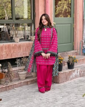 3 Piece Printed Lawn Suit - 363