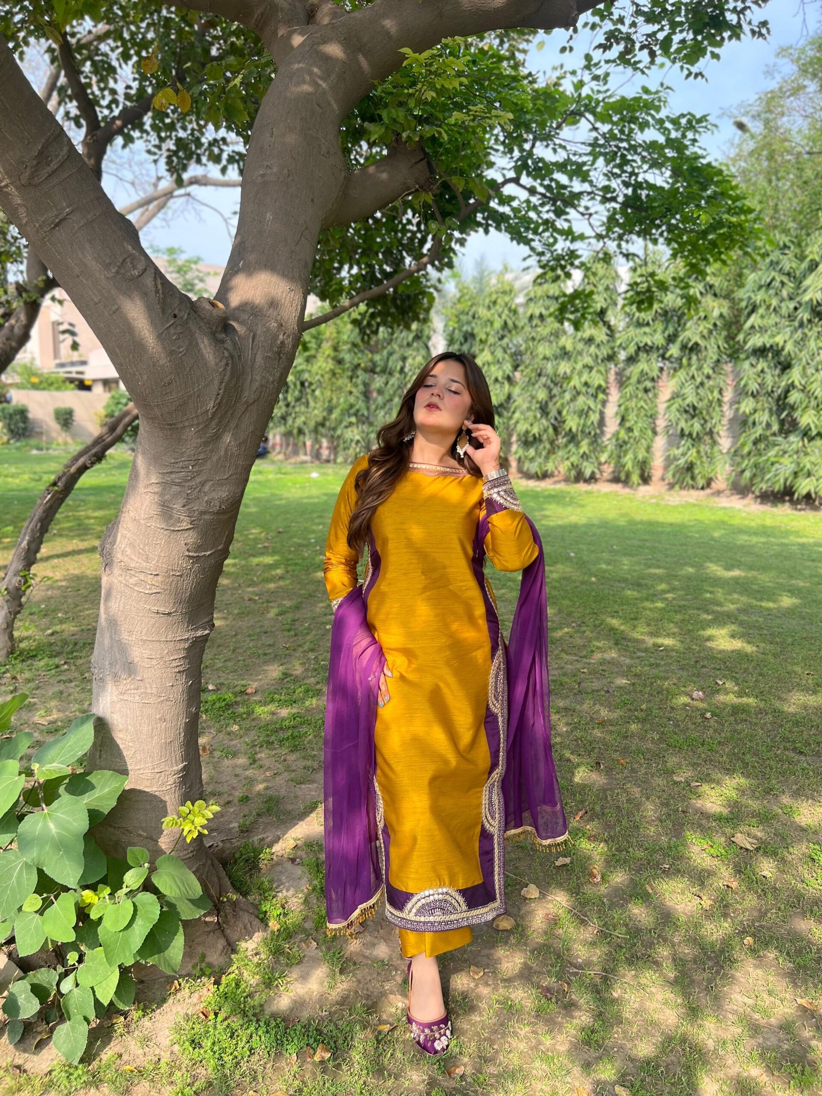 2 Piece Raw Silk Suit -372 - Image 4