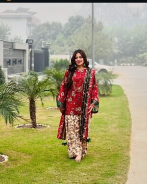 2 Piece Printed Lawn Suit - 374