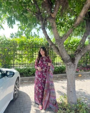 Printed 3 Piece Lawn Suit - 378