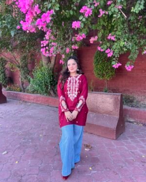 Embroidered Cotton Kurta - 382