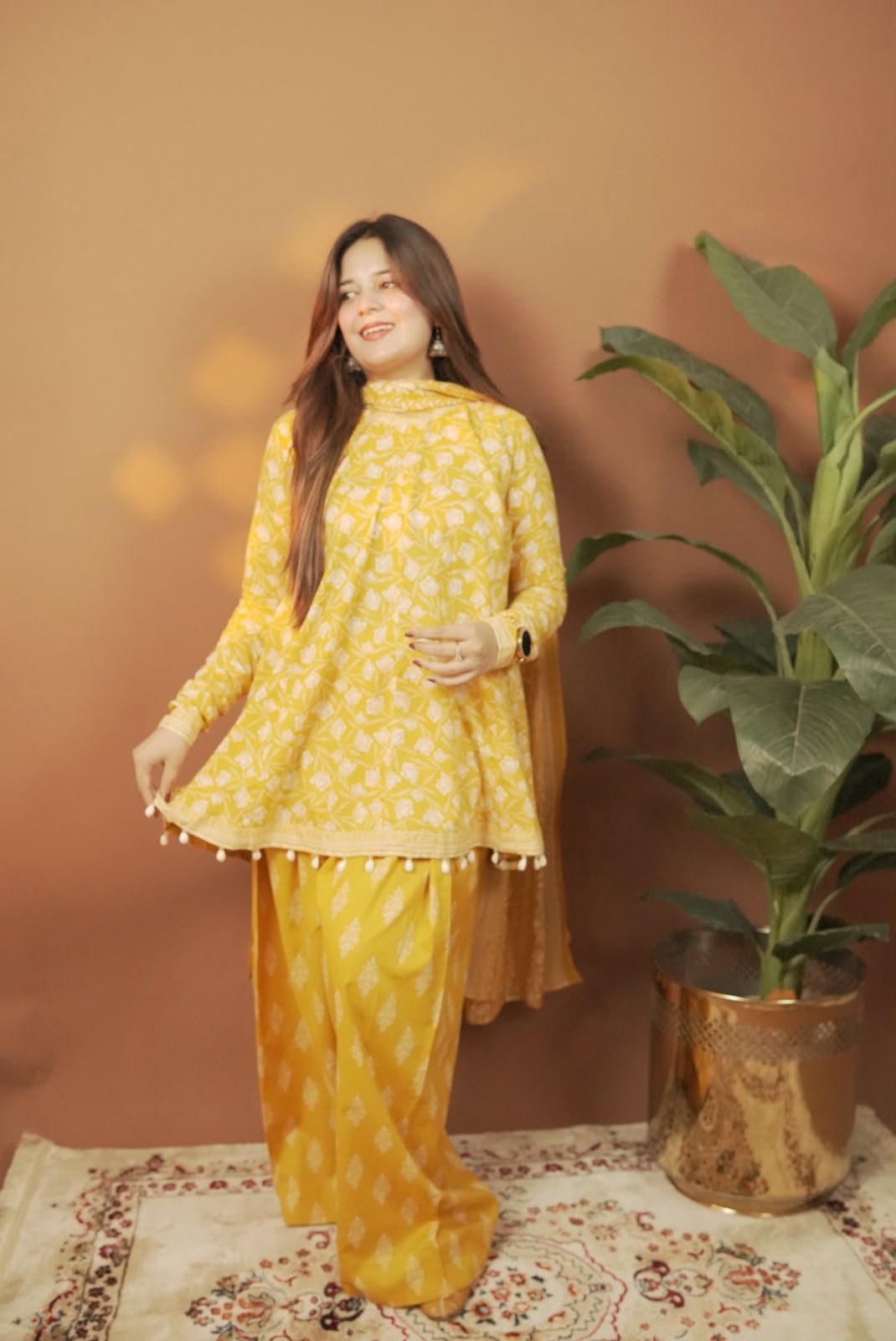 3 Piece Printed Lawn Suit - 391 - Image 2