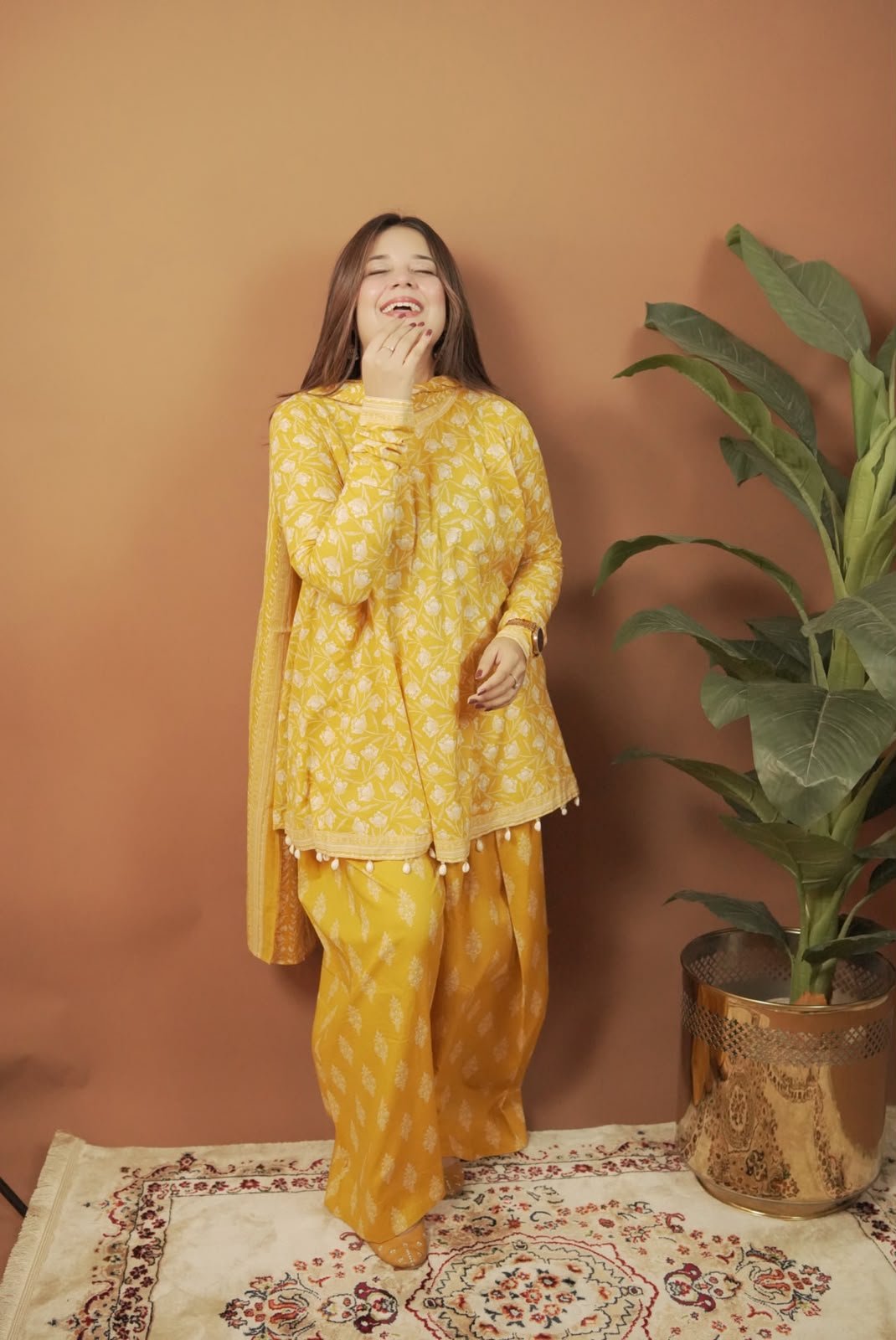 3 Piece Printed Lawn Suit - 391 - Image 3