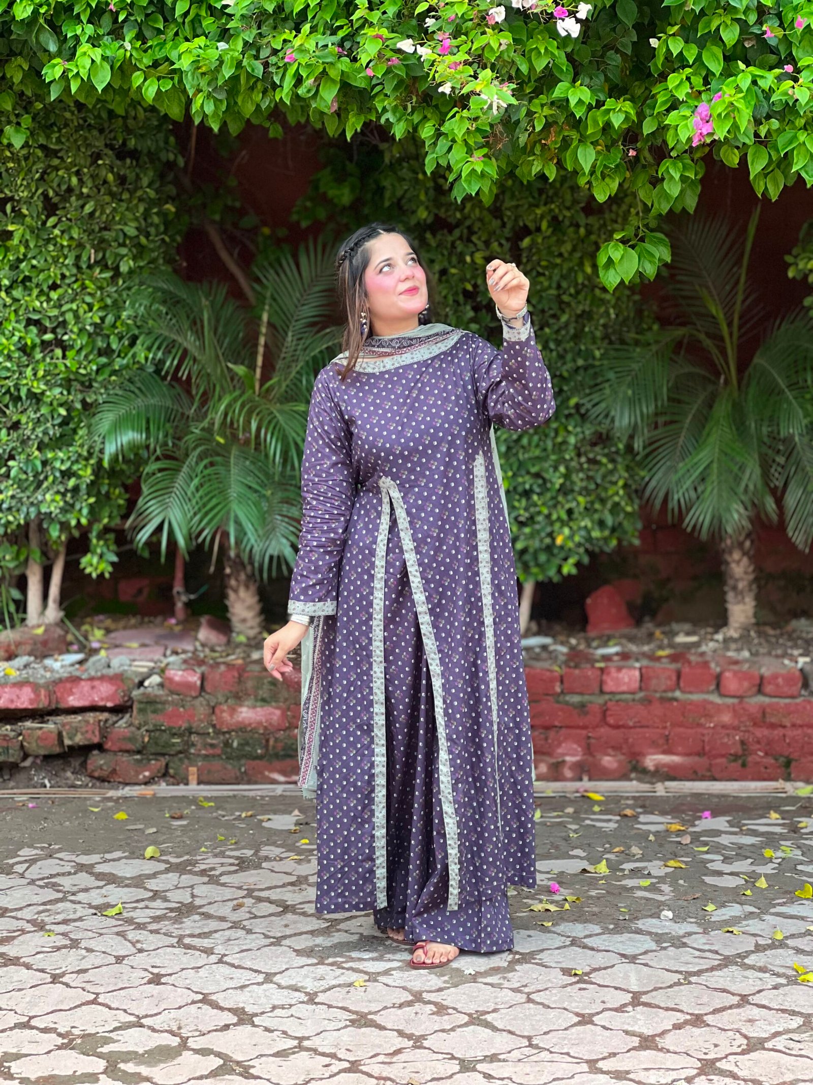 3 Piece Printed Lawn Suit - 394 - Image 3