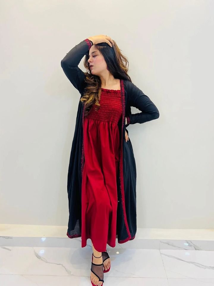 2Pcs Cotton Gown Suit