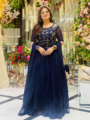 Embroidered 3 Piece Chiffon Lehenga