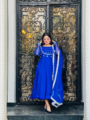 Embroidered Chiffon Frock