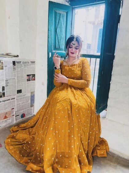 Chiffon Embroidered Frock