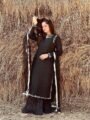 Embroidered 3 Piece Raw Silk Suit